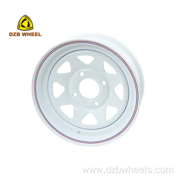 14 Inch Wheels 4x100 8 Spoke Trailer Rim